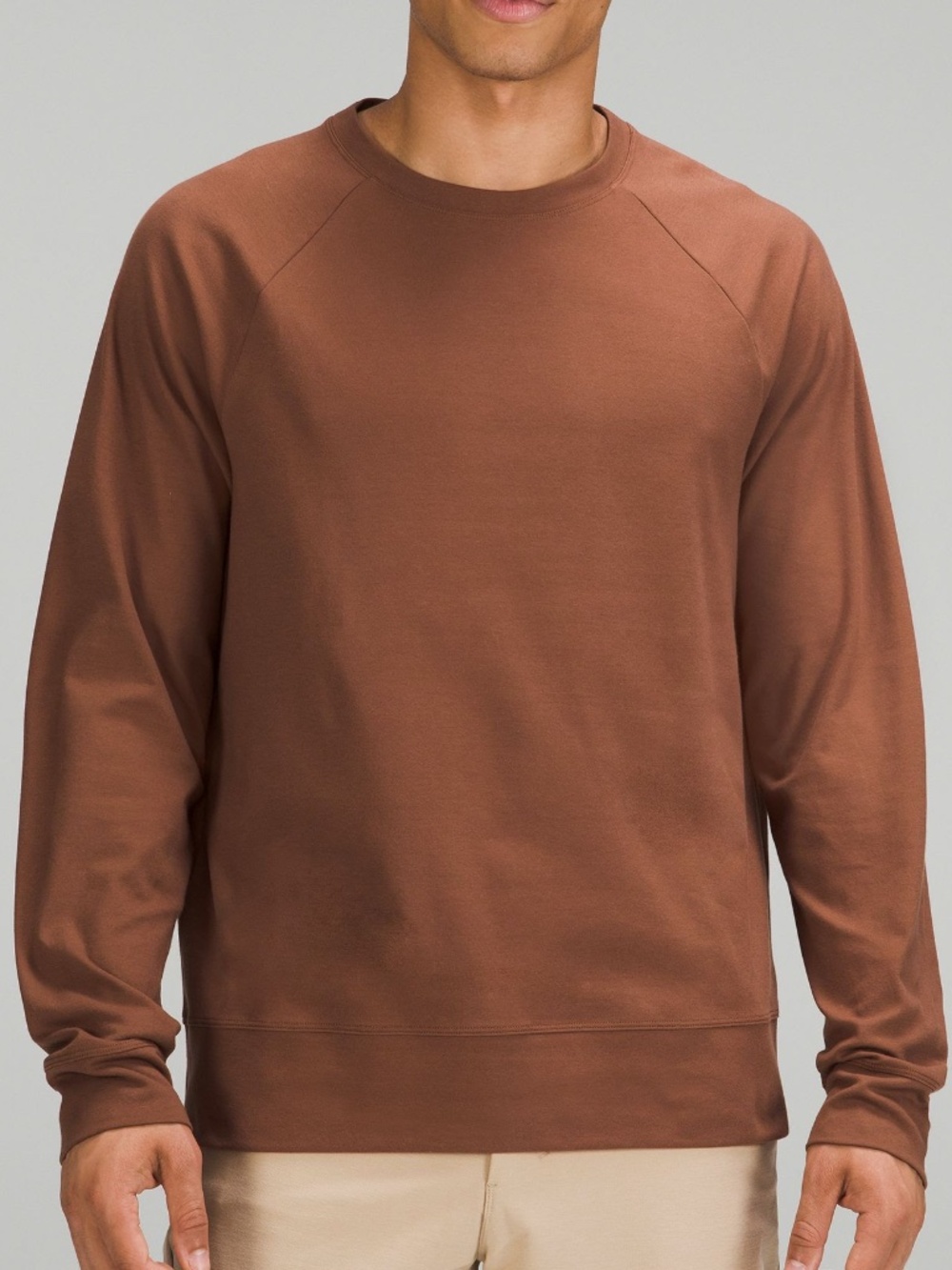 Lululemon Heavyweight Crepe Long Sleeve Shirt, Roasted Brow